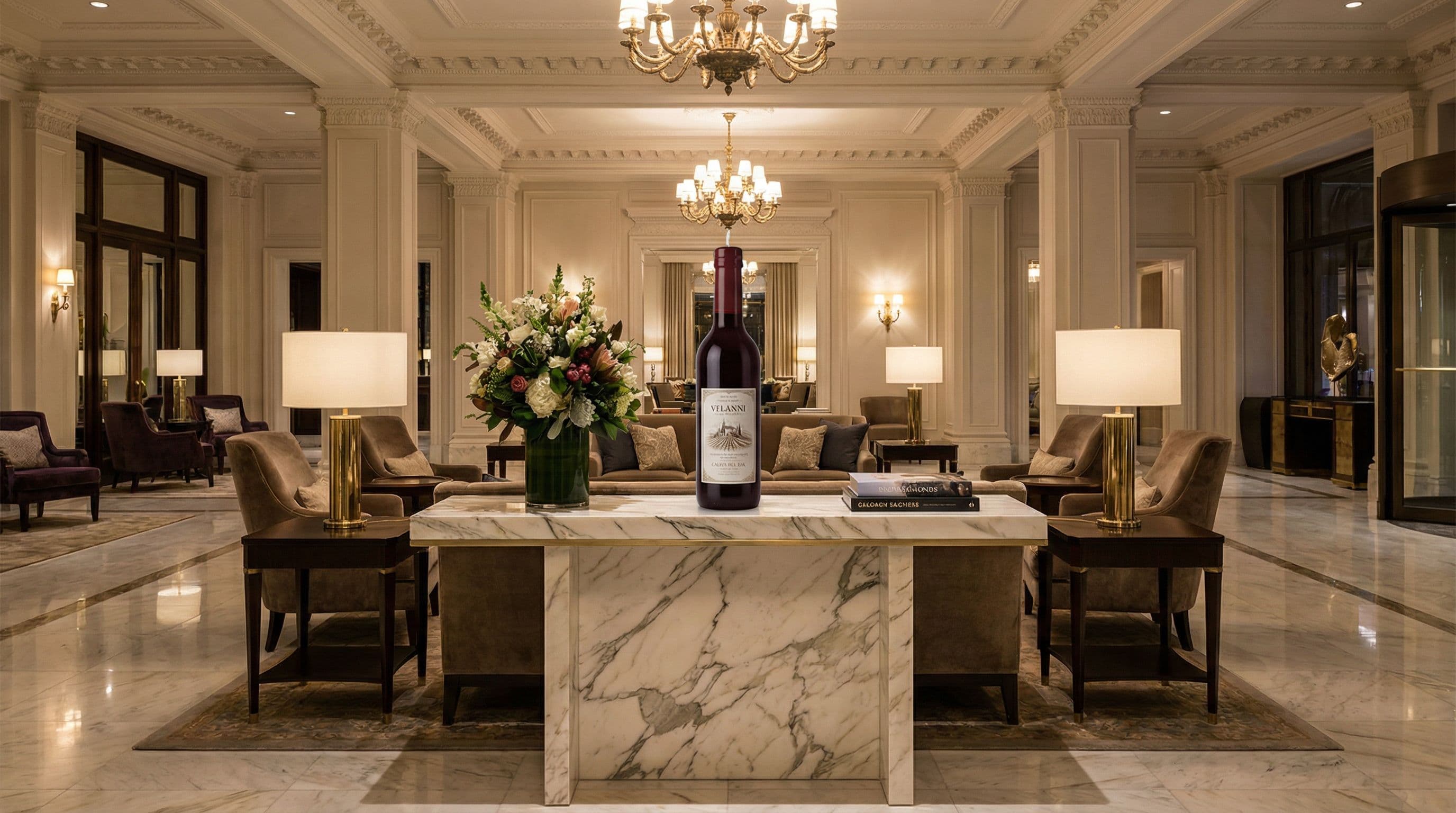 Vela Velanni para hoteles de lujo - Velas personalizadas para lobbies y habitaciones premium.